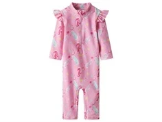 Pink UV-badedragt med print af søheste 13226591 pink frosting